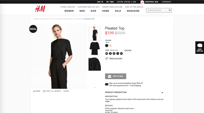 Chỉ từ 110.000 VND, bạn sẽ mua được quần áo trendy vì H&M đang sale “rẻ ngất”